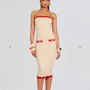 RETROFETE KINS RIB KNIT DRESS
